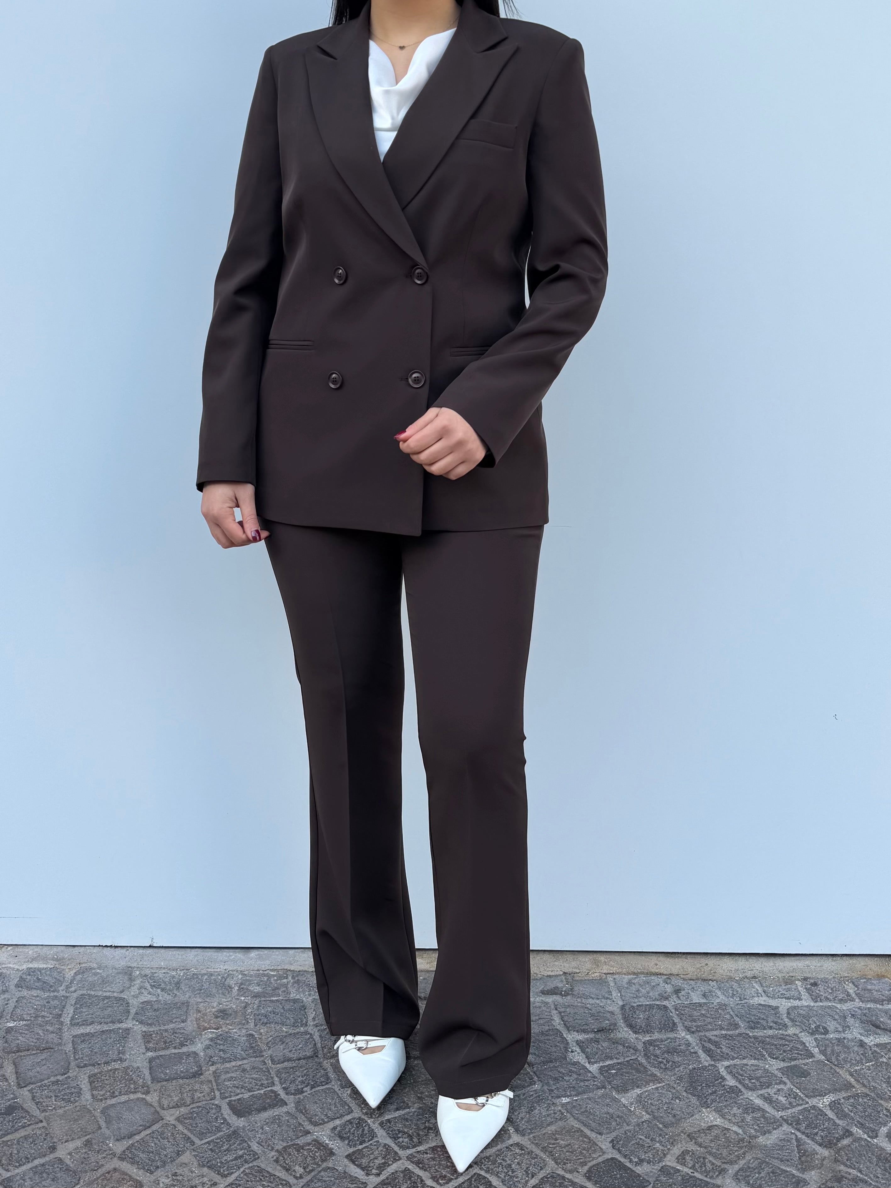 Tailleur in tessuto tecnico