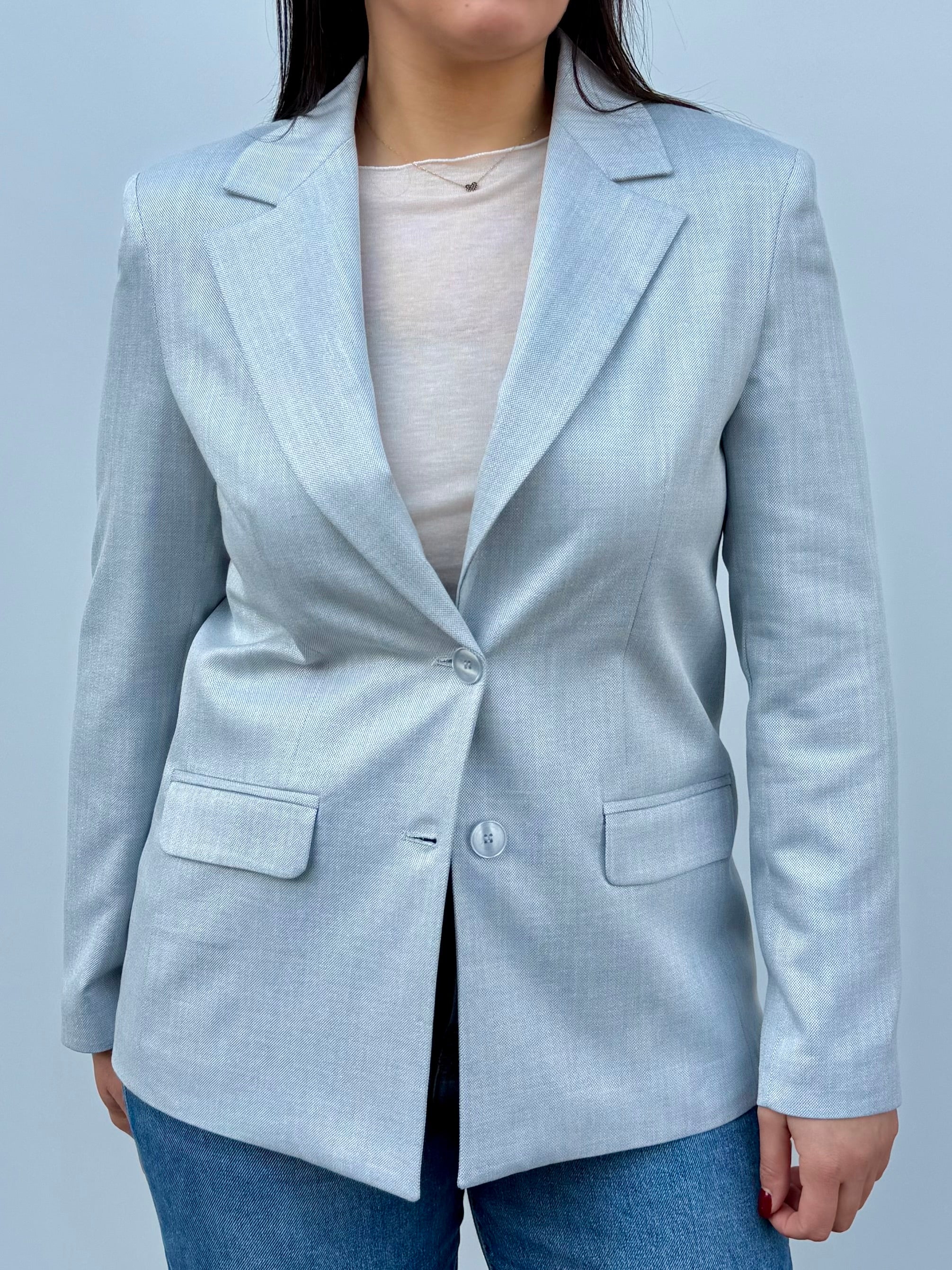 Giacca strutturata in tessuto premium
