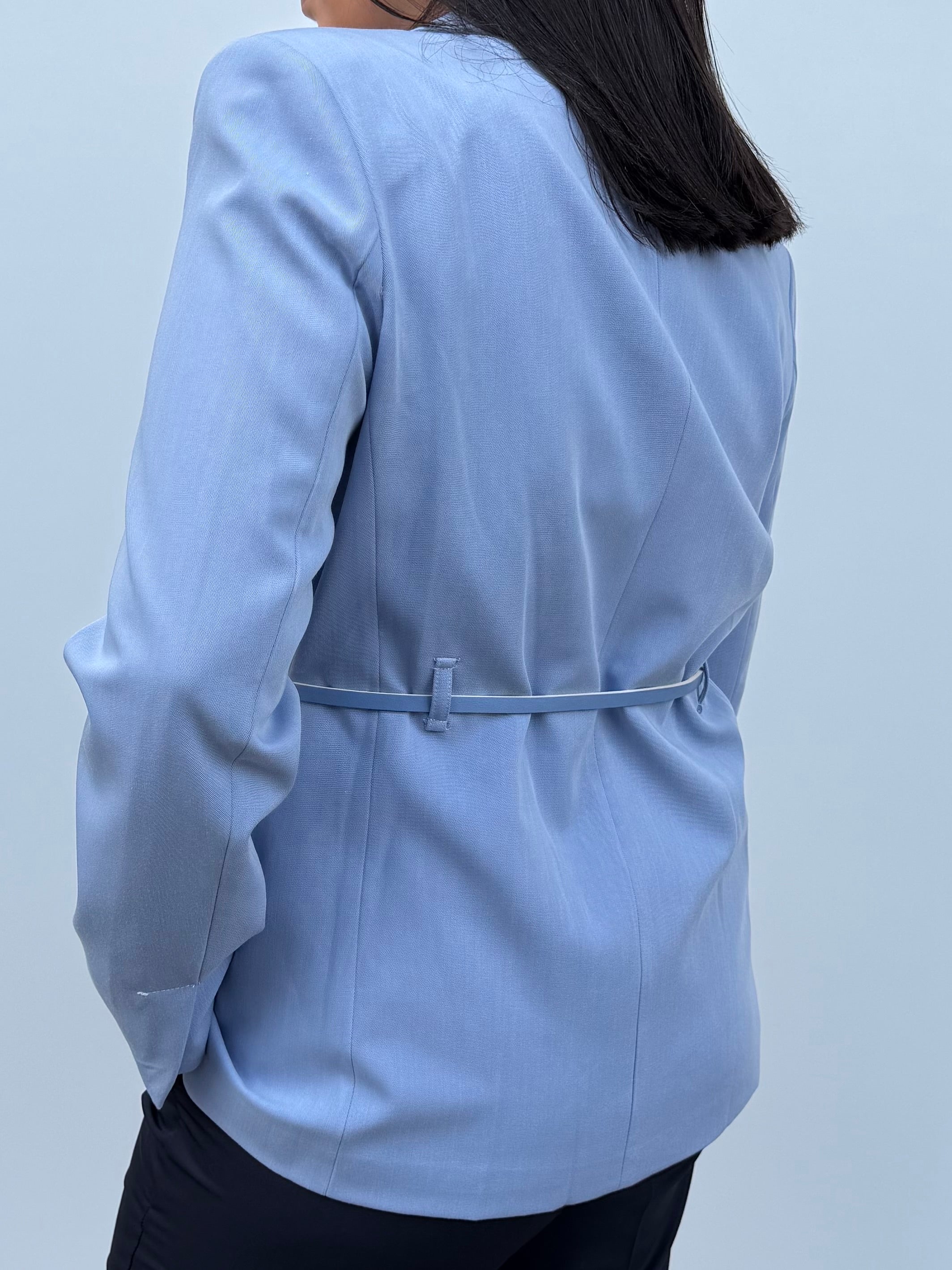 Giacca monopetto con cintura