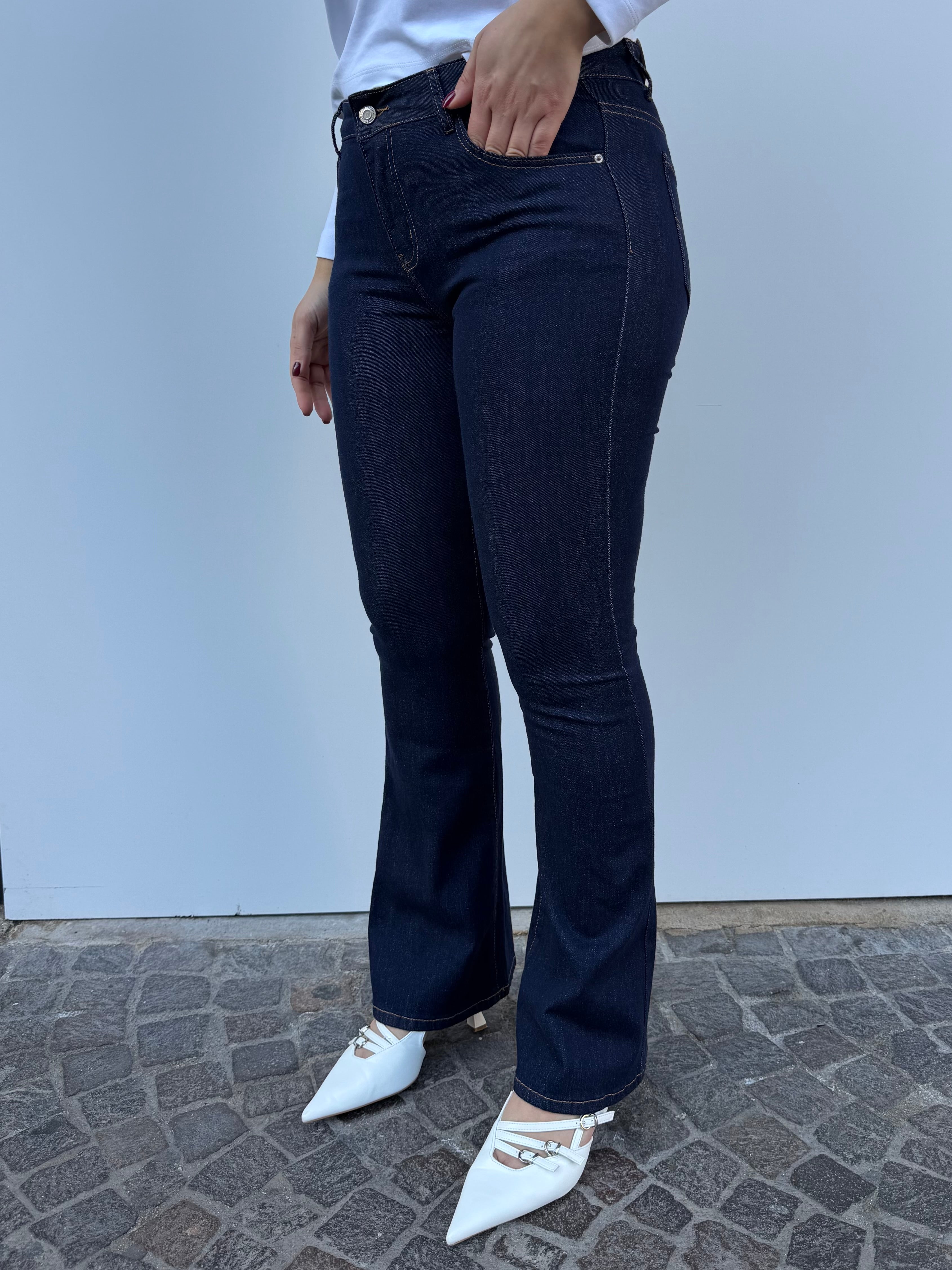 Jeans a Zampa Lavaggio Zero