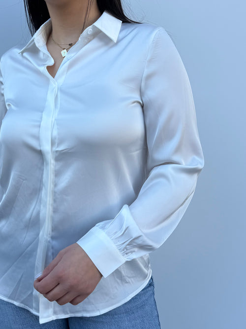 Camicia in raso basic