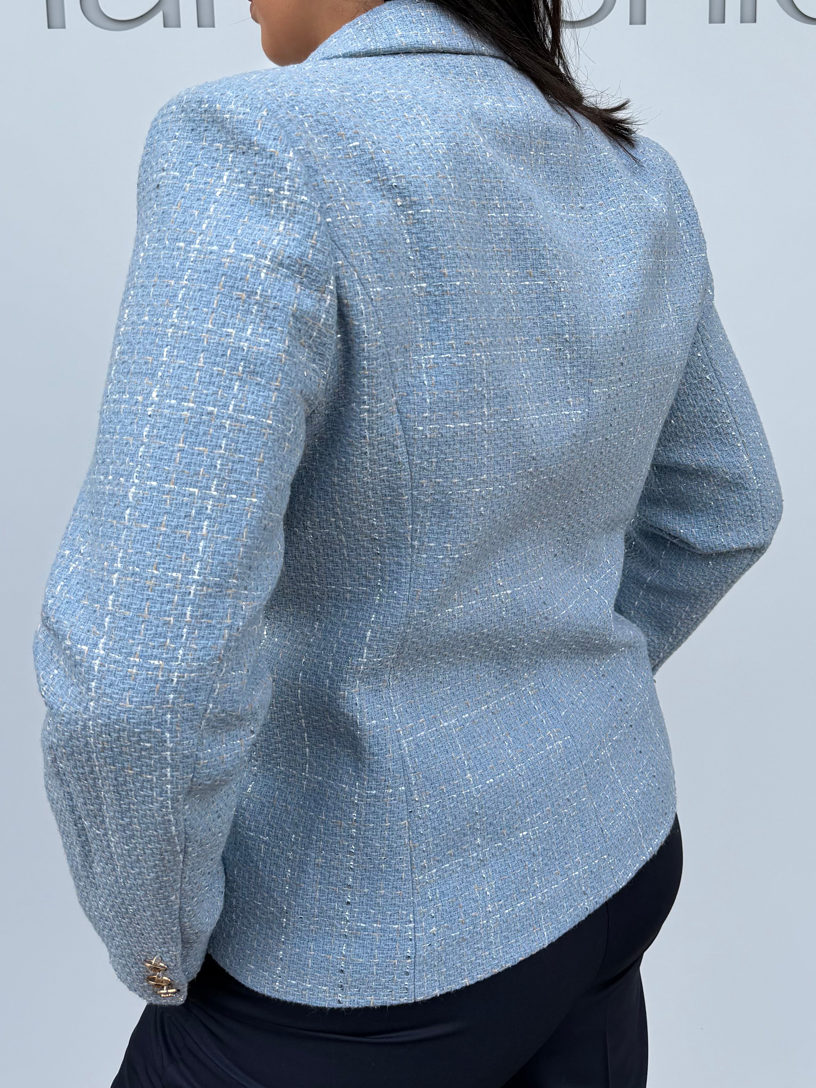 Giacca doppio petto in tweed