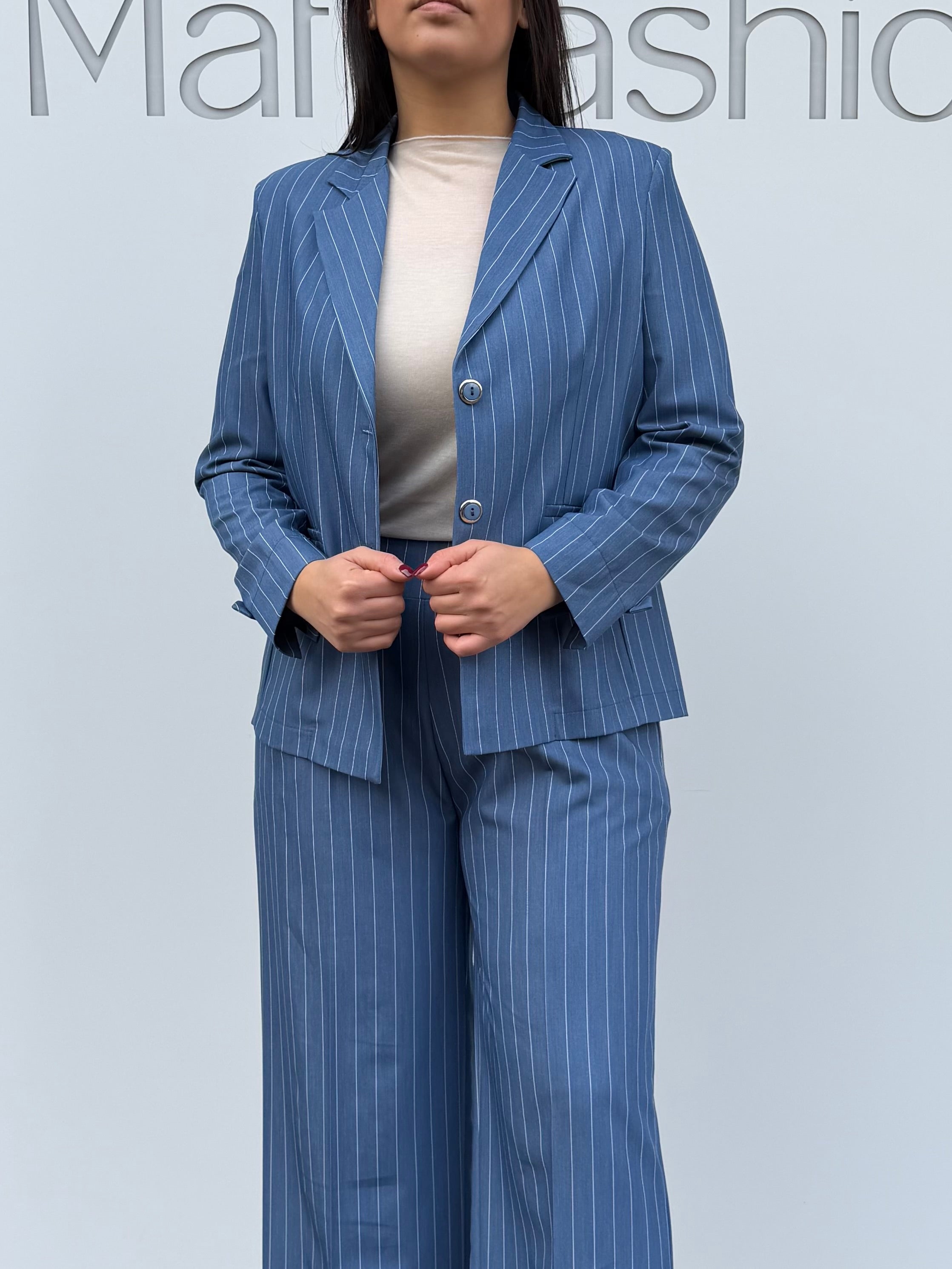 Pantalone gessato palazzo