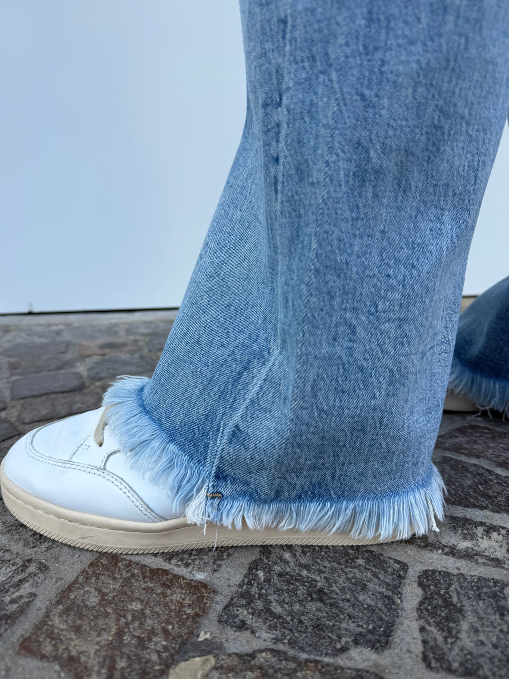 Jeans Gamba Dritta Sfrangiato