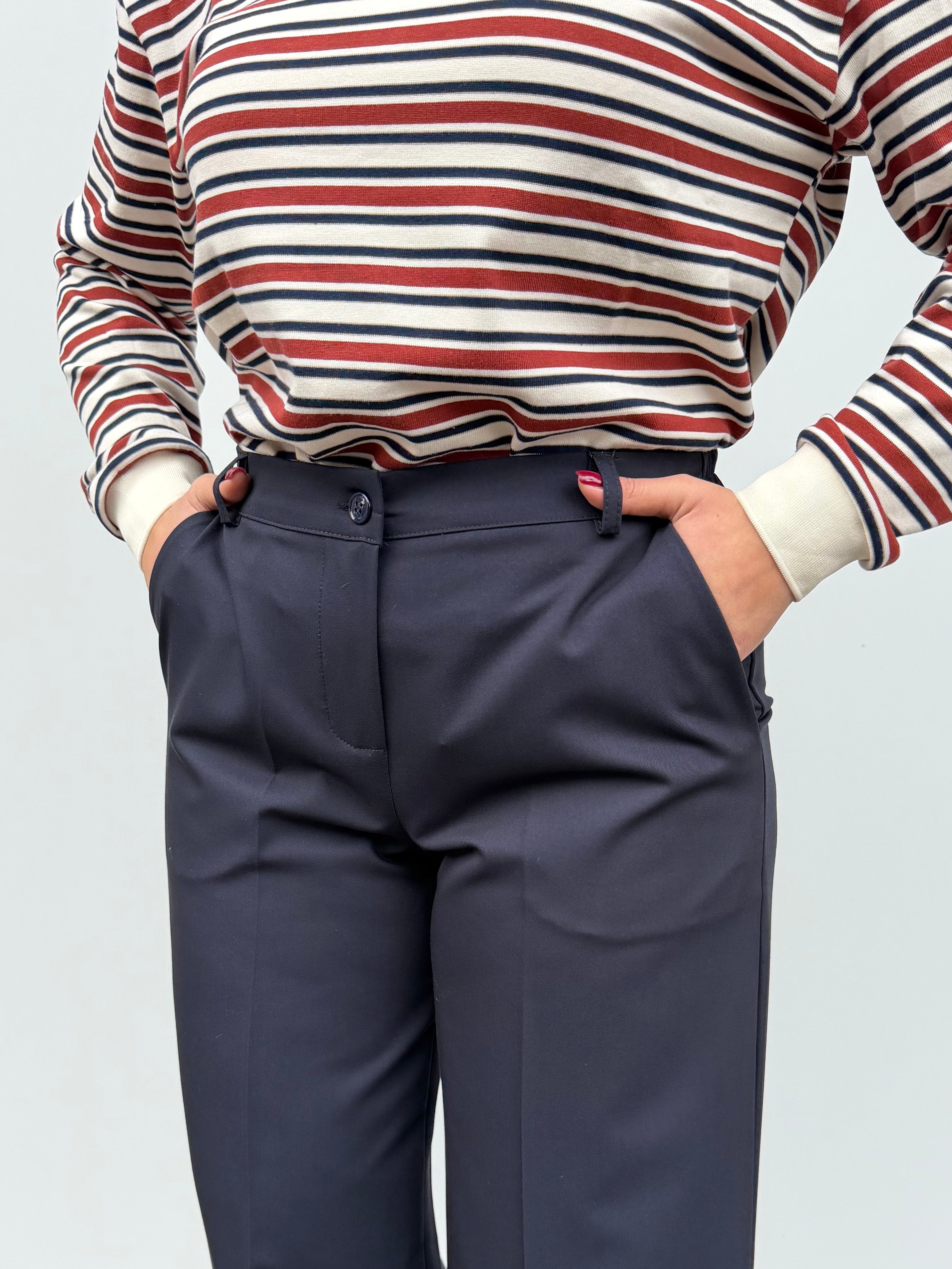 Pantalone a palazzo in poliviscosa