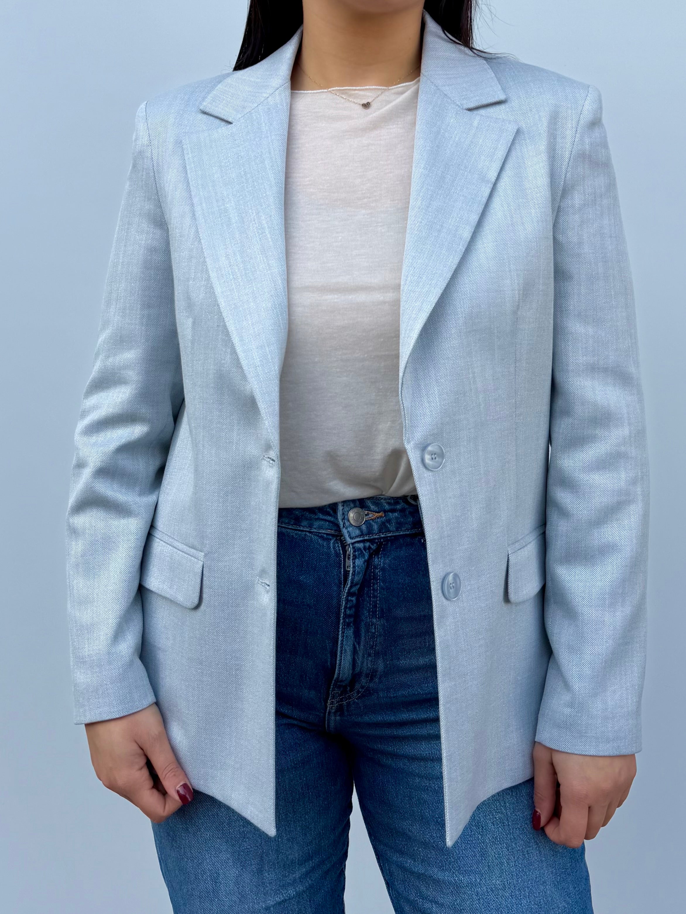 Giacca strutturata in tessuto premium