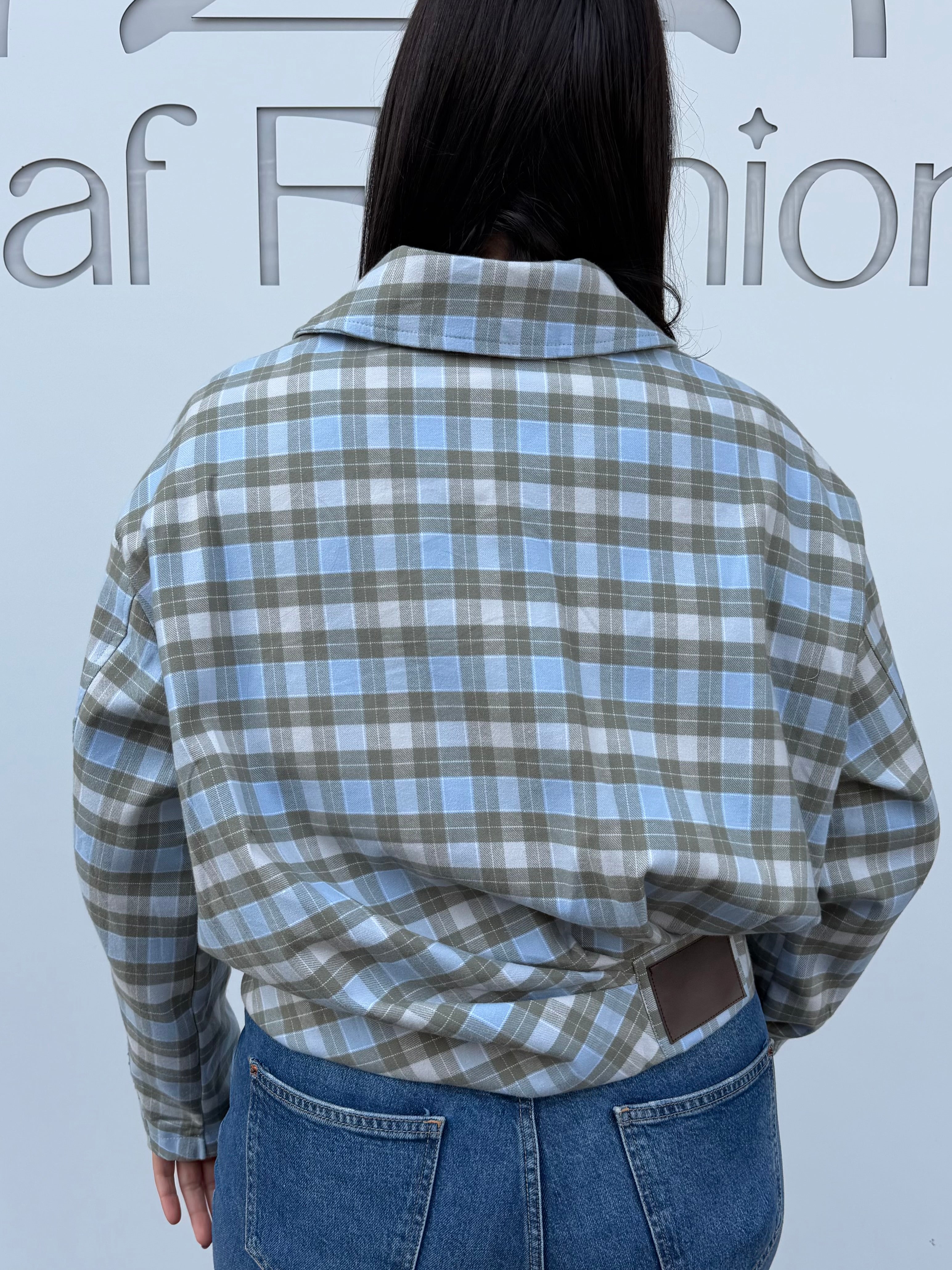 Giubbotto in cotone a quadri