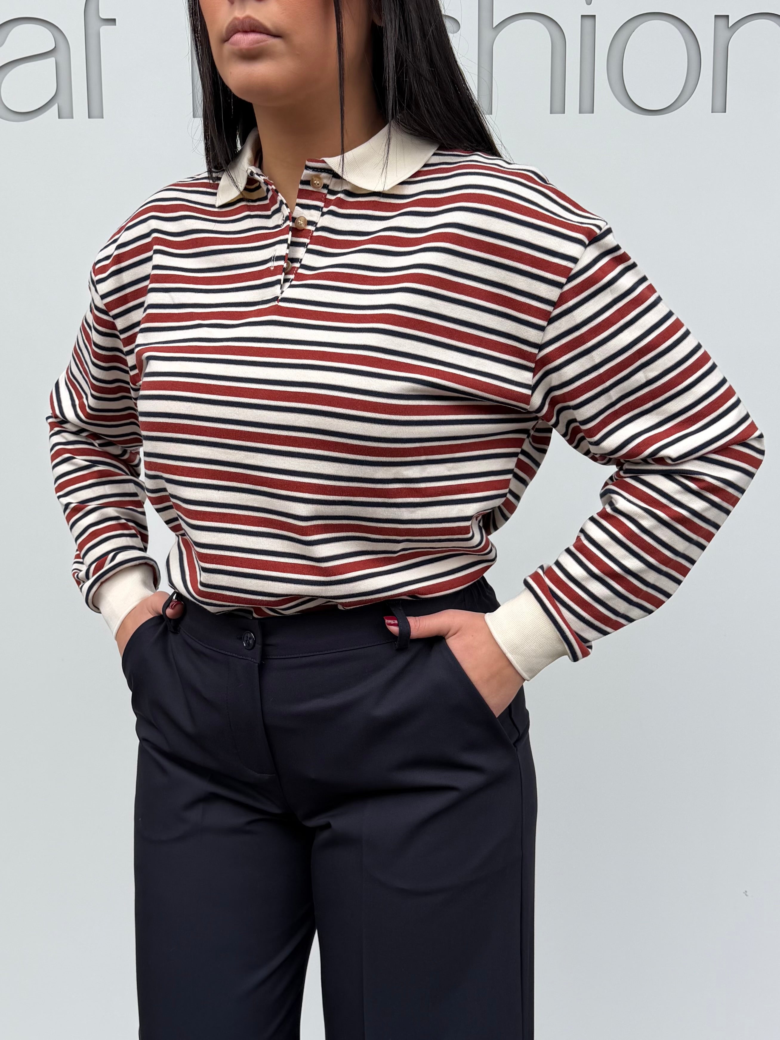 Pantalone a palazzo in poliviscosa