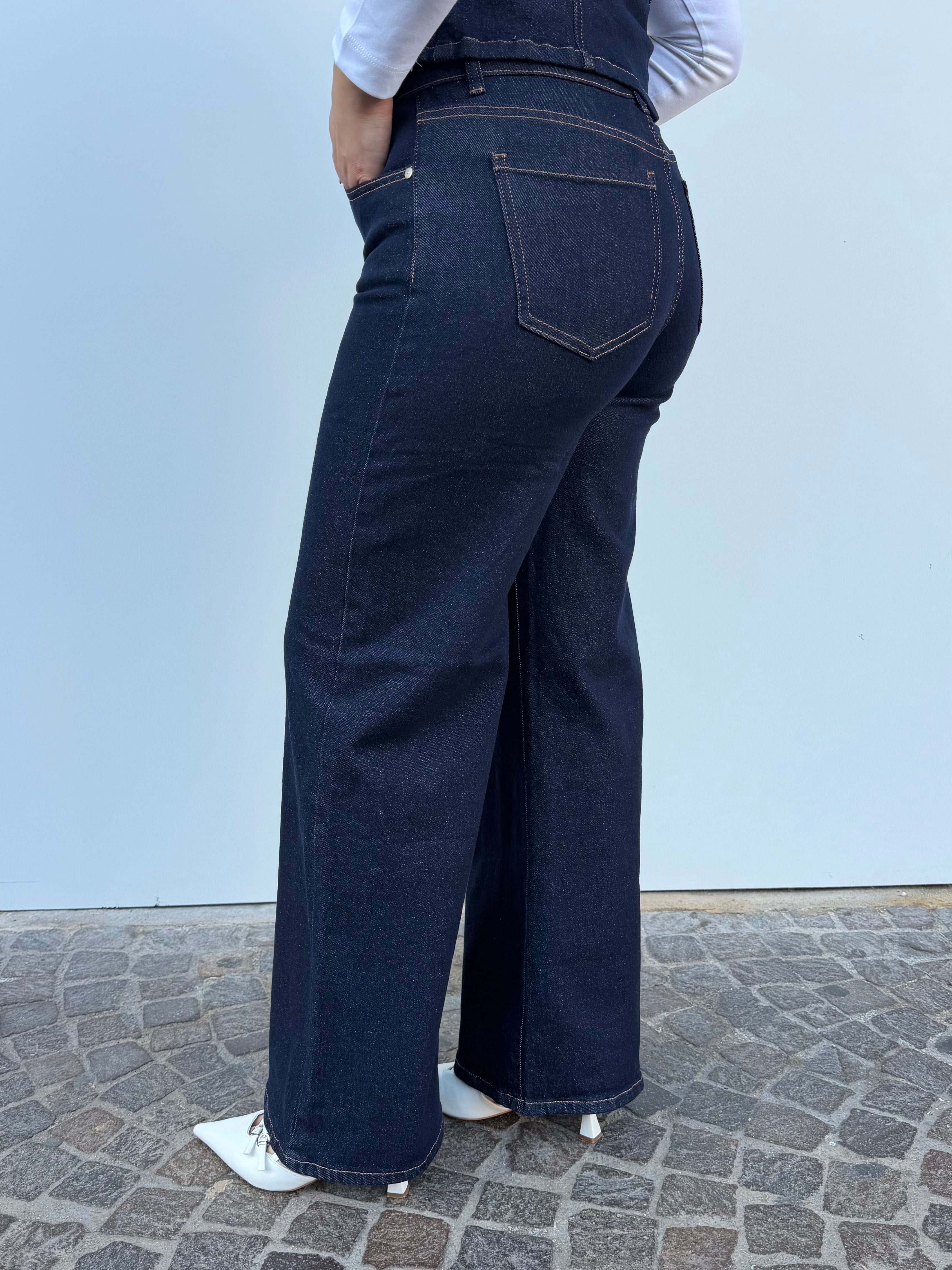Jeans Palazzo Lavaggio Zero
