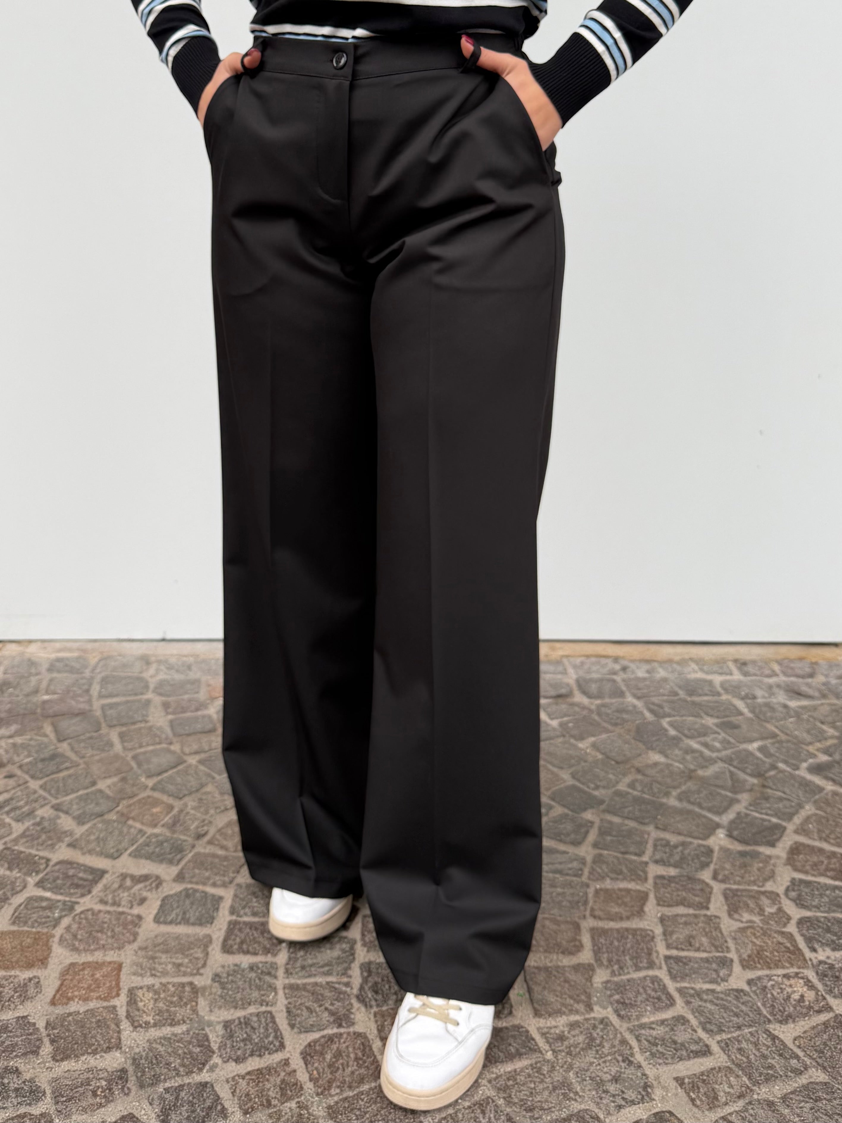 Pantalone a palazzo in poliviscosa