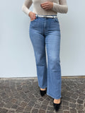 Jeans a palazzo lavaggio medio