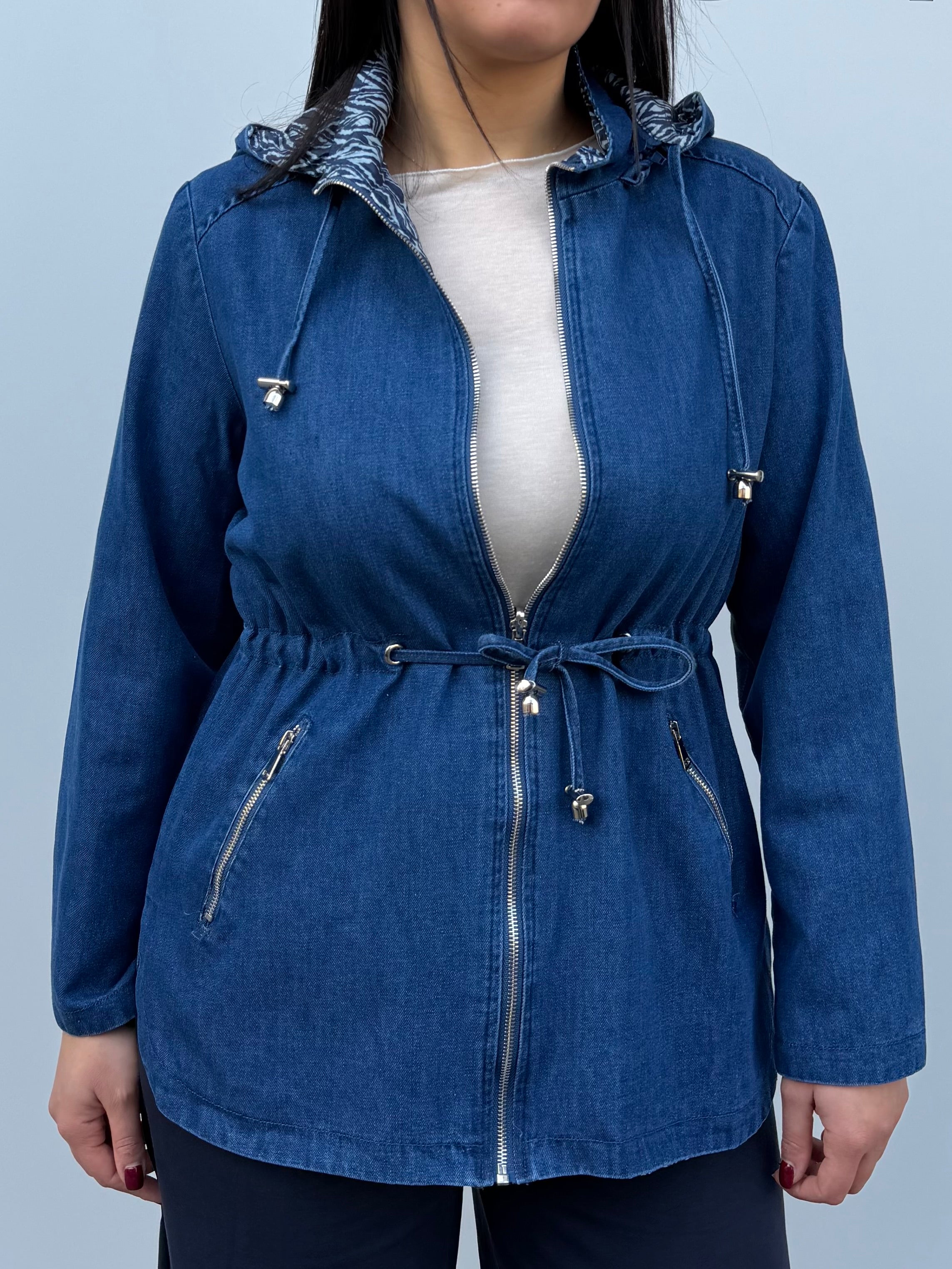 Seriana in denim double-face