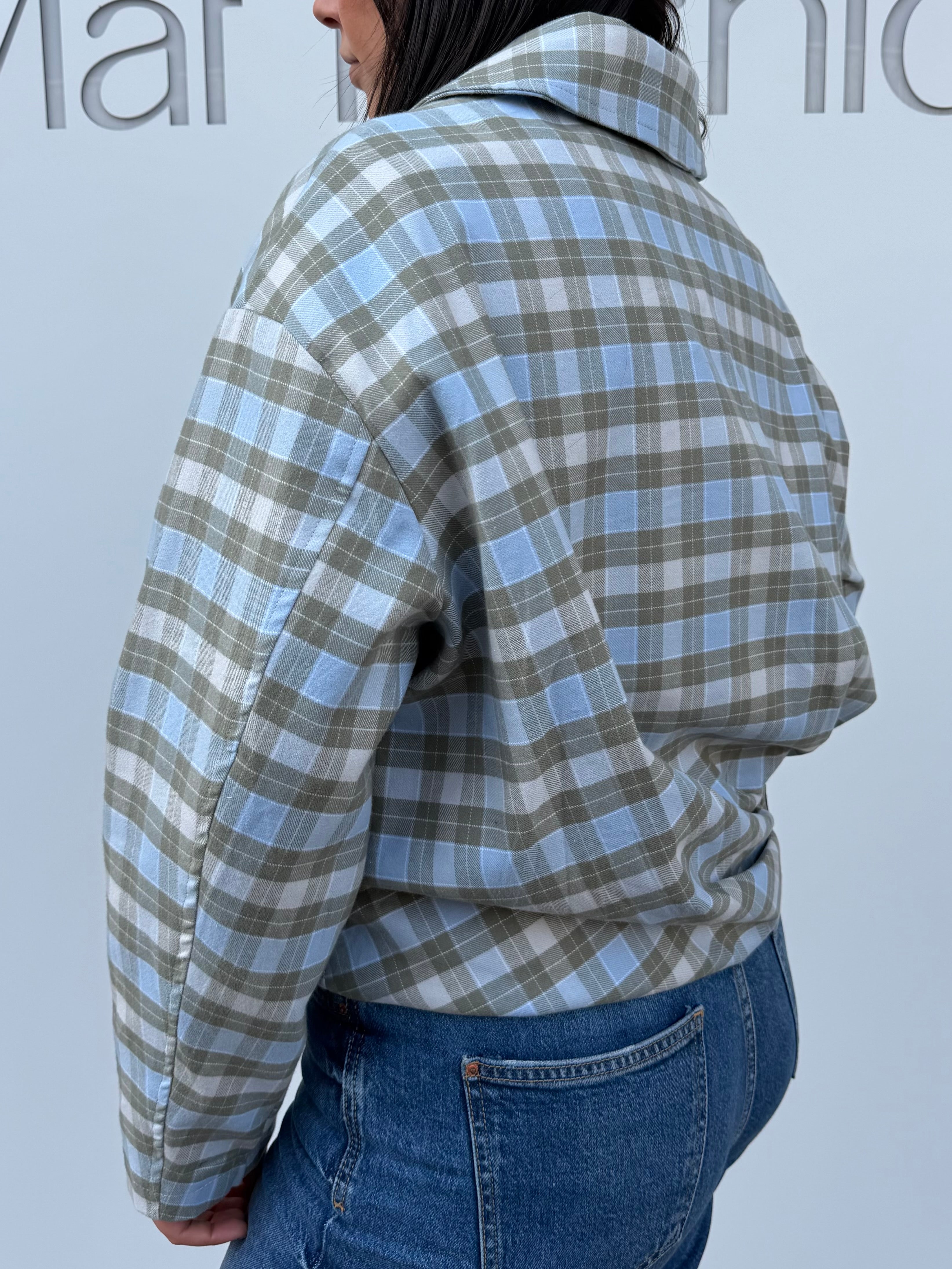 Giubbotto in cotone a quadri